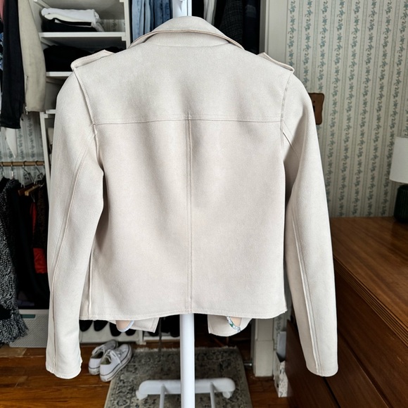 Philosophy Cream Suede Jacket - Picture 4 of 9